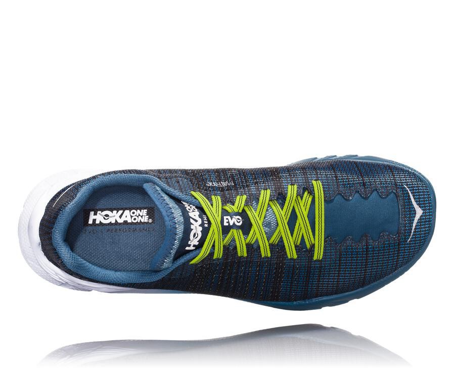 Running Shoes Mens - Hoka One One EVO Rehi - Navy/White - TXRGYJF-46